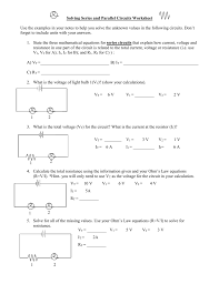 This is an interesting series parallel circuit problem to. Solving Series And Parallel Circuits Worksheet