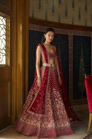 Designer Lehengas Buy Vilina Lehenga For Women Online Fw19rr055lcdd1 Wine Anita Dongre In 2020 Traditional Indian Dress Indian Dresses Online Indian Bridal Dress