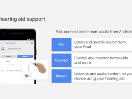 You can pair hearing aids with your android device. Google Is Developing Native Hearing Aid Support For Android The Verge