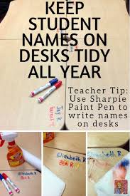 Toothpaste removed permanent marker from my wood desk in a matter of seconds. Sharpie Paint Pen Teacher Hack Theroommom
