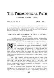 That is a lot of real wood. Vol Xxx No 4 April 1926 Universal Brotherhood A Fact In Nature