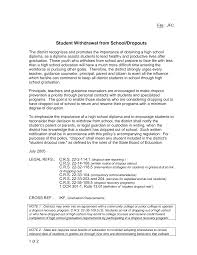 student withdrawal from school/dropouts