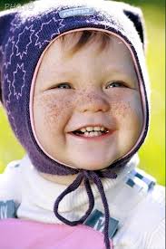 Cute beautiful baby boy in basket making funny face. Add Freckles To A Photo Online To Make A Funny Face Montage
