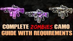 Oct 17, 2018 · in our black ops 4 zombies strategy guide, we have discussed some viable strategies to bring down hordes of zombies. How To Unlock All The Zombies Camos In Black Ops Cold War Zombies Downsights