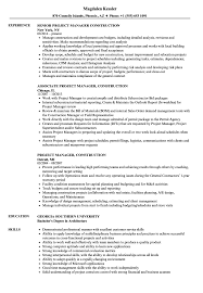 Coordinates phases of alteration projects, including budgetary planning, demolition, general construction, mechanical, electrical and data communication to ensure maximum efficiency and economy. Project Manager Construction Resume Samples Velvet Jobs