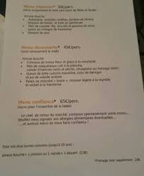 Menus Picture Of La Cachette Valence Tripadvisor