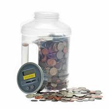 It accurately counts your money and recalculates the total for you so you don't have to! Jumbo Digital Coin Counter By Digital Energy Pennies Nickles Dimes Quarter Savings Jar Clear Jar W Lcd Display