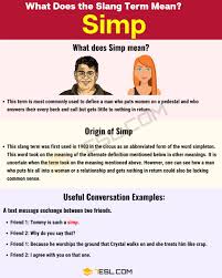 Simp Meaning What Is The Term Simp In Internet Slang 7 E S L