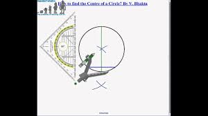 Finding the area of a square is easy as long as you know the length of its side, perimeter, or diagonal. Locating The Centre Of A Circle Youtube