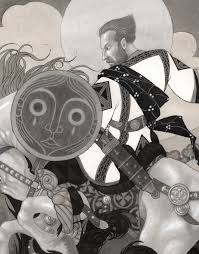 Arthur Vs Cath Palug Illustration Peter Diamond Illustration The text is by jackie morris. arthur vs cath palug illustration