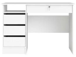 ✓ expédition sous 48h/72h et ✓ satisfait ou votre pièce de bureau est envahie par les papiers, les classeurs, vos fournitures de bureau. Bureau 4 Tiroirs College 3 Coloris Blanc Vente De Bureau Conforama