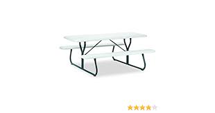 Maybe you would like to learn more about one of these? Amazon Com Iceberg Ice65923 Ice Indestructable Too 1200 Series Steel Legs Resin Picnic Table 600 Lbs Capacity 72 Length X 29 Height Platinum Patio Lawn Garden