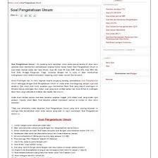 Soal Pengetahuan Umum Dan Kunci Jawaban Terbaru Tahun 2018 J0v6ydzy5kqx