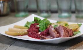 Magret De Canard Sauce Betterave Et Pommes De Terre Salardaises Recette Magret De Canard Recettes Pour Diabetiques Betterave