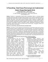Kata review berasal dari bahasa inggris, yakni re yang berarti 'mengulang' dan view yang. Pdf E Prescribing Studi Kasus Perancangan Dan Implementasi Sistem Resep Obat Apotik Klinik