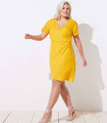 Loft Plus Eyelet Sleeve Wrap Dress Loft Plus Size Summer Dresses Plus Dresses Womens Dresses