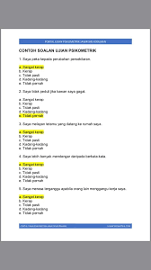 Tahniah diucapkan kepada calon yang dipanggil untuk menduduki ujian psikometrik bagi pengambilan jawatan juruaudio visual n19. Rujukan Contoh Soalan Ujian Psikometrik Spa Terkini