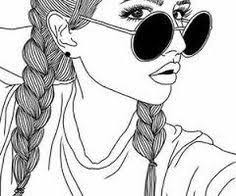 Dibujos Para Colorear De Chicas Tumblr