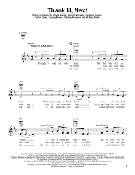 Ariana Grande Thank U Next Sheet Music Notes Chords Piano Music Notes Music Notes Ariana Grande