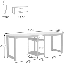 4 out of 5 stars, based on 7 reviews 7 ratings current price $78.59 $ 78. 78 Computer Desk With Shelf Two Person Desk Double Workstation Desk For Home Office Overstock 30645845
