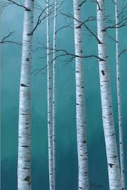 Birch Tree Wall Art Canvas Aspen Trees 3 Piece Wall Art Canvas Triptych Teal Blue Gray White Wall Pictures For Dining Room Living Area Or Office Art Work Aspen Trees Wall Art Canvas Wall Art