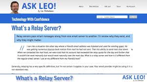 Relax, taxing, waxing, slumbrous, slumberous, faxing. What S A Relay Server Ask Leo