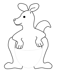 Dltk's crafts for kids kangaroo paper craft. Template Printing Kangaroo Craft Animal Crafts Kids Art Projects