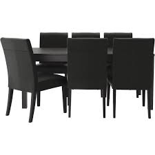 Ikea Bjursta Henriksdal Table And 6 Chairs Brown Black Robust Black 3 670 Ron Found On Polyvore Featuring With Images Ikea Dining Table Set Ikea Dining Table
