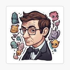 Lámina rígida for Sale con la obra «Etiqueta engomada de Richard Osman