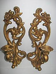 Maybe you would like to learn more about one of these? Vintage Pair Goldtone Wall Sconces Homco 1971 Original Finish Sconces Home Interiors And Gifts House Interior