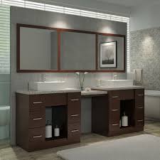 Bright makeup vanities in bathroom traditional with girl. Latitude Run Mustard 97 Double Sink Vanity Set With Mirror And Makeup Table Wayfair