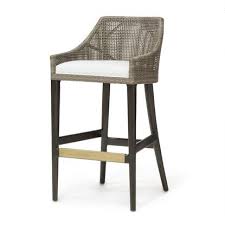 Vincent 24 Counter Stool From Palecek Harwood Frame And Legs In Brown Black Finish Antique Brass Metal Footres Rattan Counter Stools Furniture Counter Stools