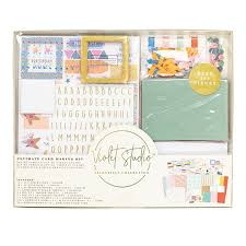 These kits are great for crafters who enjoy making quick and easy cards. Violet Studio Card Making Kit