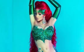 Maybe you would like to learn more about one of these? Cardi B Twerks In Barely There Poison Ivy Halloween Costume