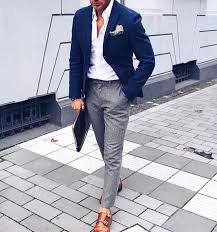 Black Blazer Grey Pants Blue Shirt The Gentleman S Guide To Casual Fridays Blazer Outfits Men Pants Outfit Men Mens Fashion Suits