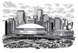 New Orleans Joel Kimmel New Orleans Skyline Skyline Drawing Architecture Concept Drawings