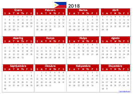 Philippines 2018 Pdf Calendar Calendar Printables November Calendar Calendar Pdf