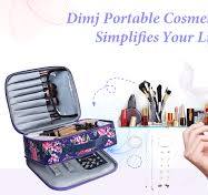 Amazon.com: DIMJ Bolsa de maquillaje, bolsa de cosméticos, organizador de  viaje para joyas y maquillaje, bolsa organizadora de maquillaje de viaje  con ...