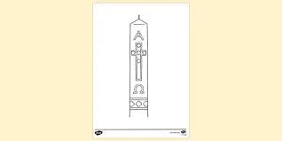 It has the symbols of jesus on it, the cross, five grains of incense for the five wounds, and the alpha and the omega for the eternity of jesus' reign. Free Paschal Candle Close Up Colouring Sheet Colouring Colouring Sheets