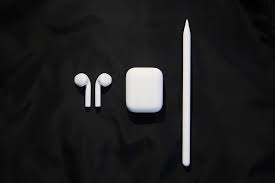 Hd Wallpaper Apple Airpods Applepencil Appleproduct Minimal White Iphone Wallpaper Flare