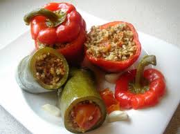 Mar 19, 2014 · i think it's awesome that you and your mom share recipes like you do. Stuffed Zucchini Courgettes And Peppers With Bulgur Southern Turkish Style Stuffed Peppers Turkish Recipes Middle Eastern Recipes