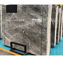Polished dark gray gucci grey marble tiles for living room floor