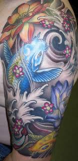 Due to its visibility, half sleeve tattoo designs tend to be complex and detailed. Half Sleeve Japanese Koi Fish Tattoo Designs