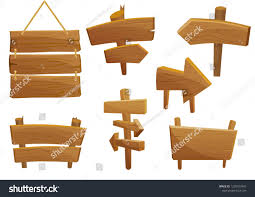Wooden Sign Boards Cartoon Vector Illustration Set Ad Affiliate Boards Sign Wooden Cartoon Wooden Signs Cartoon Illustration Graphics Inspiration