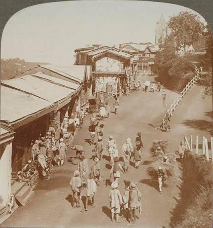 Streets of Shimla, India - 1900s #Shimla