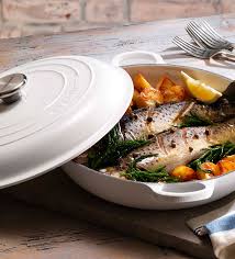 These 10 trout recipes will blow your guest's minds. Roasted Trout With Samphire New Potatoes And Brown Caper Butter Le Creuset Recipes