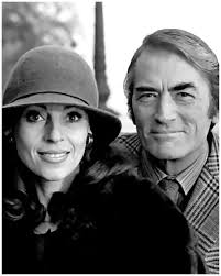 Gregory Peck and his wife Veronique Passani in Festival of Cannes...