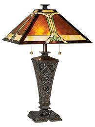 Mission Faux Wicker Tiffany Style Table Lamp 32588 Lamps Plus In 2020 Tiffany Style Table Lamps Tiffany Style Lamp Stained Glass Lamp Shades