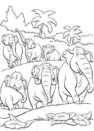 The Herd Of Elephants Jungle Book Coloring Pages Jungle Book Coloring Pages K Disney Coloring Pages Printables Elephant Coloring Page Disney Coloring Pages