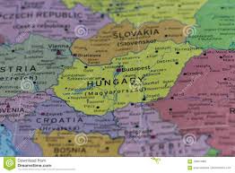 Jakie państwo jest zaznaczone na mapie? Wegry Mapa Makro Widok Obraz Stock Obraz Zlozonej Z Lotnisko 100874963